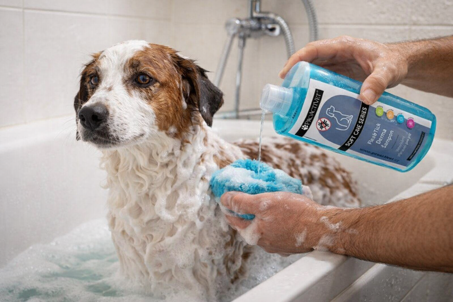 600x400 šampon ProActiVet Derma Flea & Tick